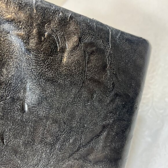 KATE LANDRY Sparkly Gray Evening Clutch Bag Purse w/Chain Strap 11"x5" - Picture 13 of 15